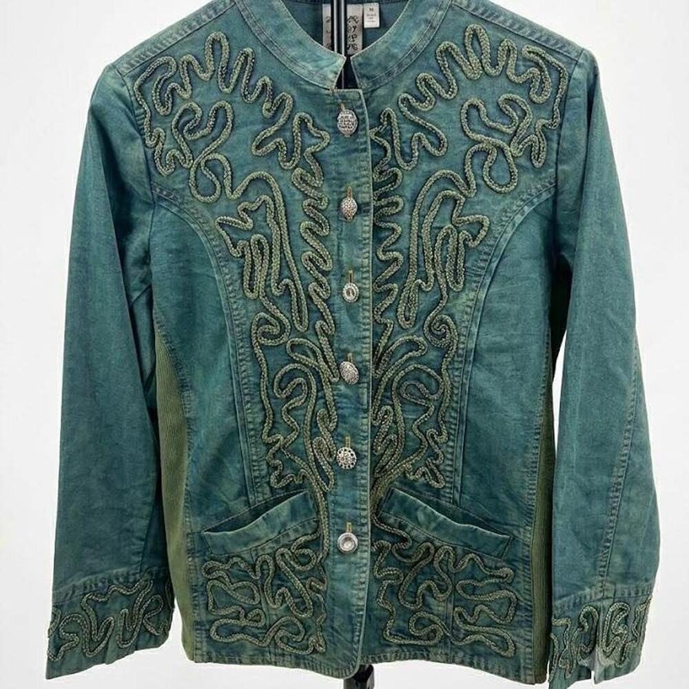 Parsley sage teal denim